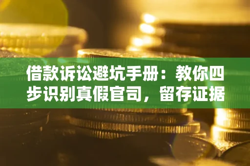 武汉借款诉讼避坑手册：教你四步识别真假官司，留存证据不踩雷
