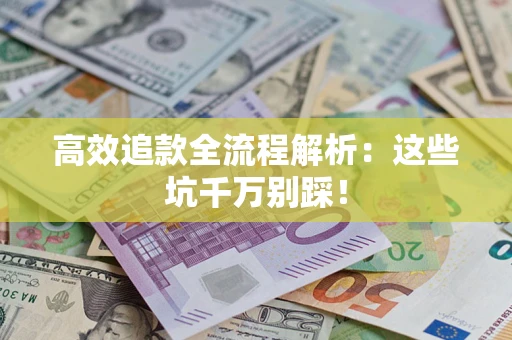 武汉高效追款全流程解析：这些坑千万别踩！