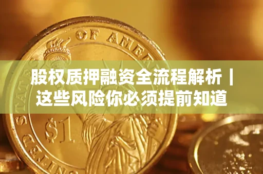 武汉股权质押融资全流程解析｜这些风险你必须提前知道