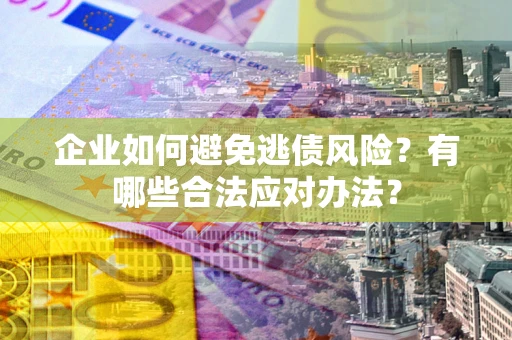 武汉企业如何避免逃债风险？有哪些合法应对办法？