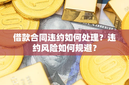 武汉借款合同违约如何处理？违约风险如何规避？
