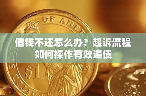 武汉借钱不还怎么办？起诉流程如何操作有效追债