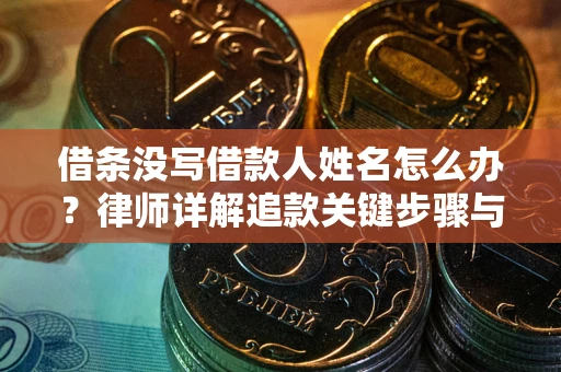 武汉借条没写借款人姓名怎么办？律师详解追款关键步骤与证据链构建