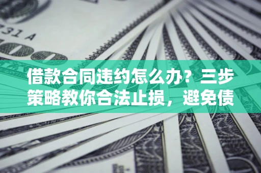 武汉借款合同违约怎么办？三步策略教你合法止损，避免债务危机升级